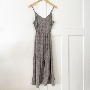 Sienna Sky Button Down Leopard Print Midi Dress - Size Medium